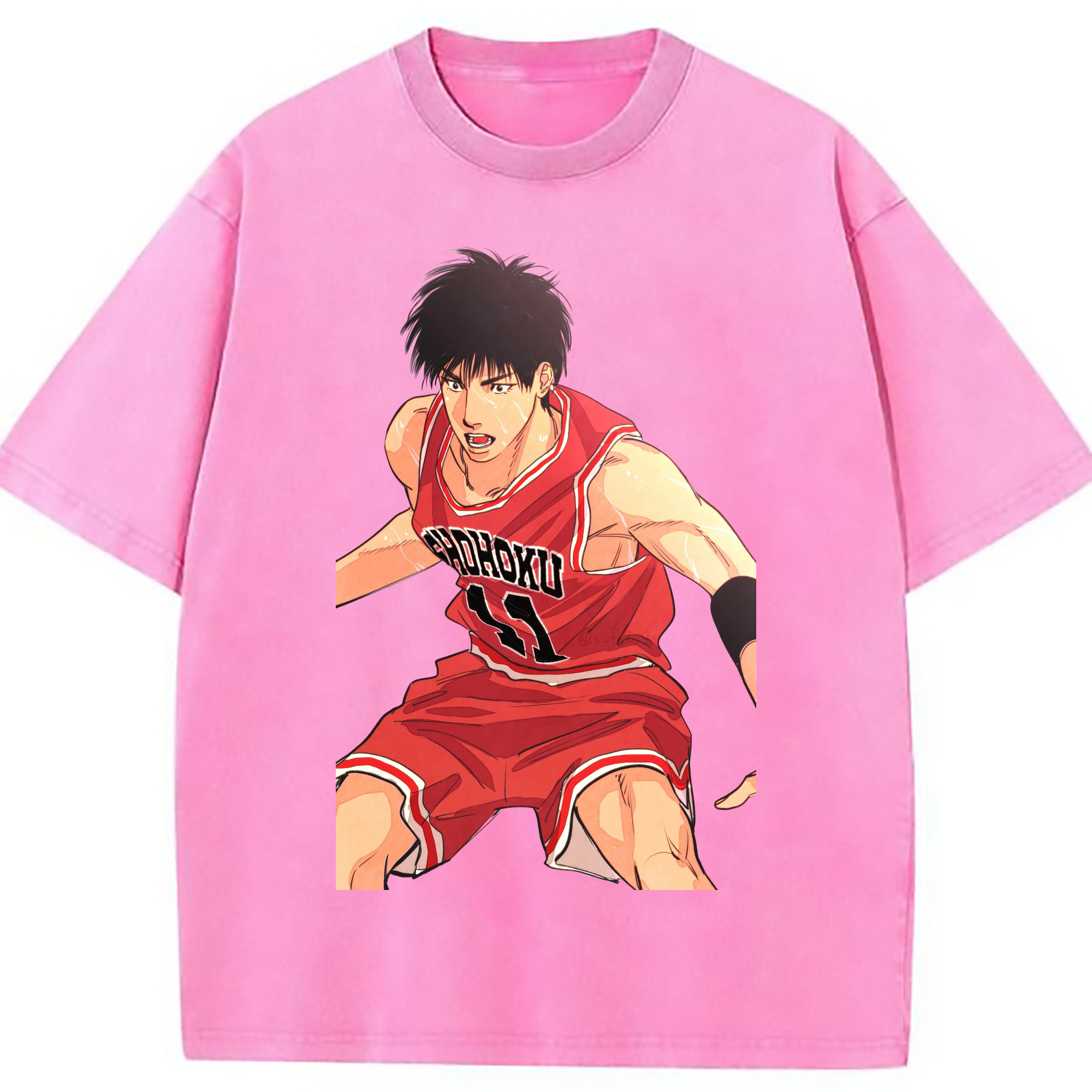 （画像用） SLAM DUNK／スラムダンク 綿100% ヴィンテージ風 半袖Tシャツ（フロントプリント）